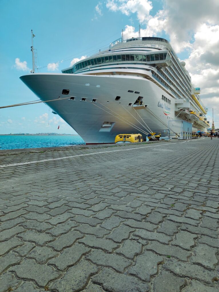Crucero atracado en el puerto de Alicante terminal Muelle 14 Mediterráneo 2026